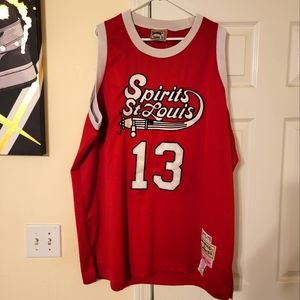 Mitchell And Ness ABA throwback St Louis  Spirits Jersey    Moses Malone mens 56